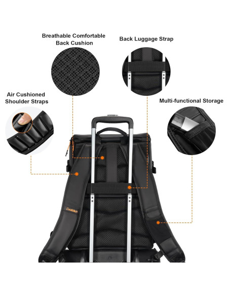 Mochila para cámara Cwatcun profesional a prueba de agua 32.9x21x42cm