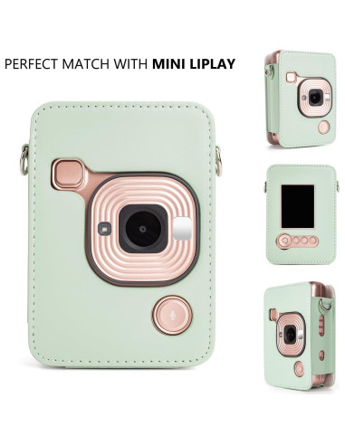 Funda Protectora HIYQIN para Fujifilm Instax Mini LiPLAY - Verde Matcha