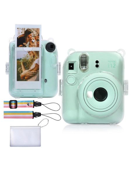 Funda Transparente Aenllosi para Fujifilm Instax Mini 12 - Protección y Almacenamiento