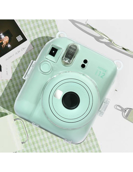 Funda Transparente Aenllosi para Fujifilm Instax Mini 12 - Protección y Almacenamiento