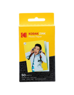 Papel Fotográfico ZINK Kodak 2x3" Premium 50 Unidades