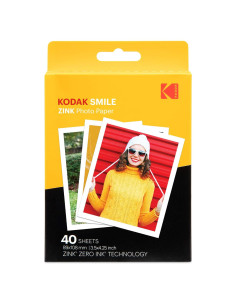 Papel Fotográfico Zink Kodak 7.6x10.2 cm (40 Hojas) Premium