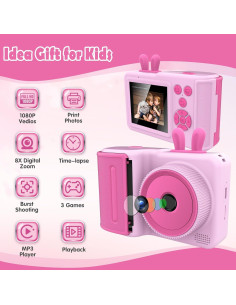 Cámara Instantánea Digital Infantil SSA KC6 12MP Rosa 2
