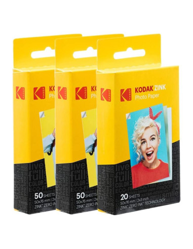 Papel Fotográfico Zink Kodak 2x3" (120 Hojas) - Mate