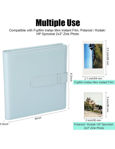 Álbum de Fotos Veicevol 256 Bolsillos para Fujifilm Instax