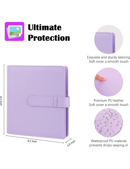 Álbum de Fotos Veicevol 256 Bolsillos para Fujifilm Instax