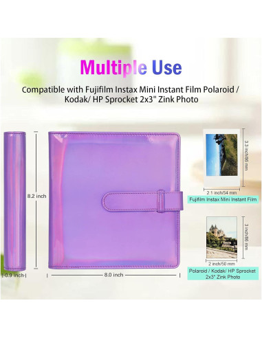 Álbum de Fotos 256 Bolsillos para Fujifilm Instax y Polaroid