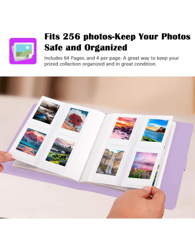 Álbum de Fotos Veicevol 256 Bolsillos para Fujifilm Instax