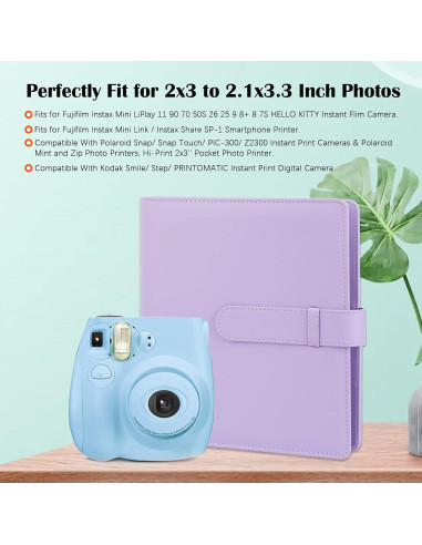 Álbum de Fotos Veicevol 256 Bolsillos para Fujifilm Instax