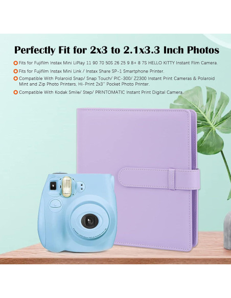 Álbum de Fotos Veicevol 256 Bolsillos para Fujifilm Instax
