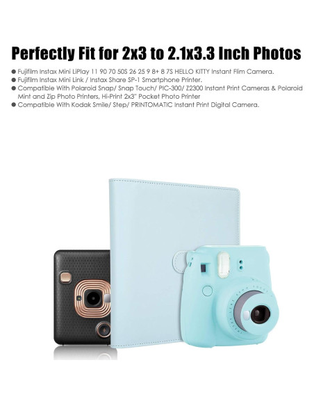 Álbum de Fotos Veicevol 256 Bolsillos para Fujifilm Instax