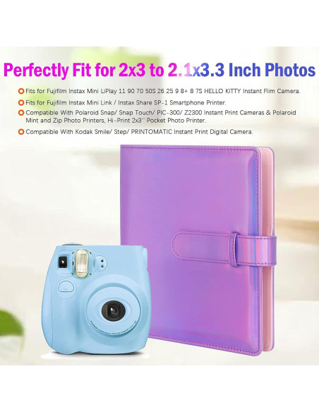 Álbum de Fotos 256 Bolsillos para Fujifilm Instax y Polaroid