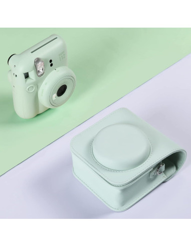 Funda Protectora Aenllosi para Fujifilm Instax Mini 11/12 Verde Menta