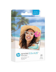 Papel Fotográfico Zink HP Sprocket 8.9x10.8 cm - 20 Unidades