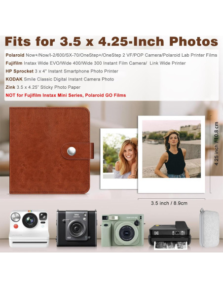Bolsa de Cámara Fintie para Polaroid + Álbum 52 Fotos