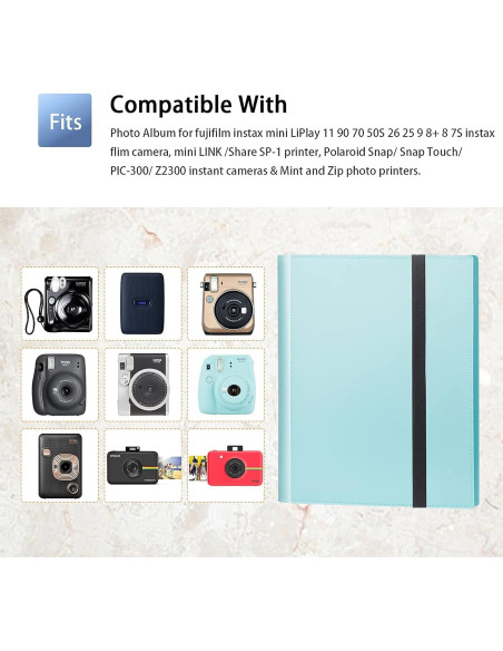 Álbum de Fotos 432 Bolsillos Rekeen para Fujifilm Instax Mini