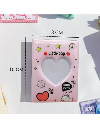 Álbum de Fotos Mini Halyuhn 3 Paquetes 32 Bolsillos Corazón