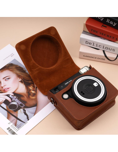 Funda Protectora Frankmate para Cámara Fujifilm Instax SQ40/SQ1 con Correa Ajustable