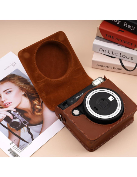 Funda Protectora Frankmate para Cámara Fujifilm Instax SQ40/SQ1 con Correa Ajustable