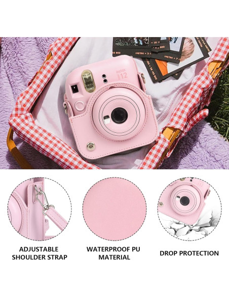 Funda de cámara CAIYOULE para Fujifilm Instax Mini 12 con álbum