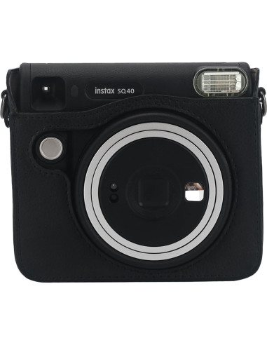 Funda de cámara Frankmate para Fujifilm Instax SQ40/SQ1 - Cuero PU Negro