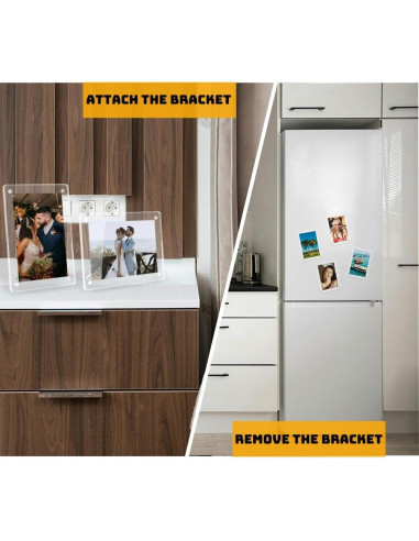 Mini Marcos Magnéticos LIANHELILAI 6x9 cm Acrílico 2 Pzs