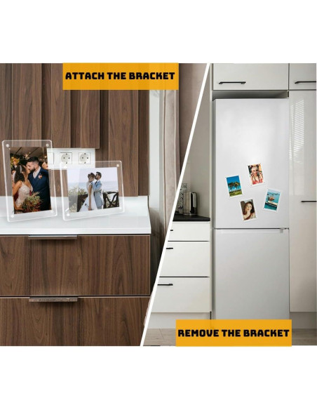 Mini Marcos Magnéticos LIANHELILAI 6x9 cm Acrílico 2 Pzs