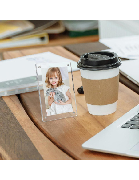 Mini Marcos Magnéticos LIANHELILAI 6x9 cm Acrílico 2 Pzs