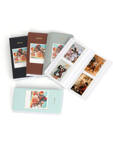 Álbum de Fotos WOGOZAN Azul para Polaroid y Fujifilm 64 Bolsillos