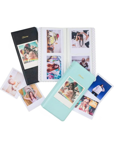 Álbum de Fotos WOGOZAN Azul para Polaroid y Fujifilm 64 Bolsillos