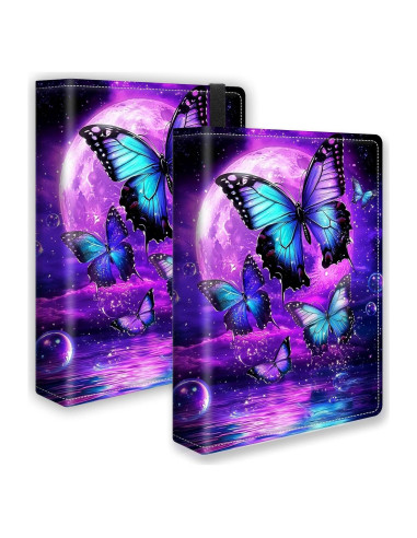 Álbum de Fotos 80 Bolsillos VACGBJPG Mariposa Azul 8.9x12.7 cm