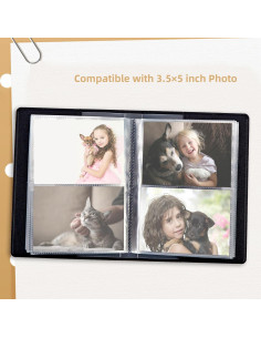 Álbum de Fotos 80 Bolsillos VACGBJPG Mariposa Azul 8.9x12.7 cm 2