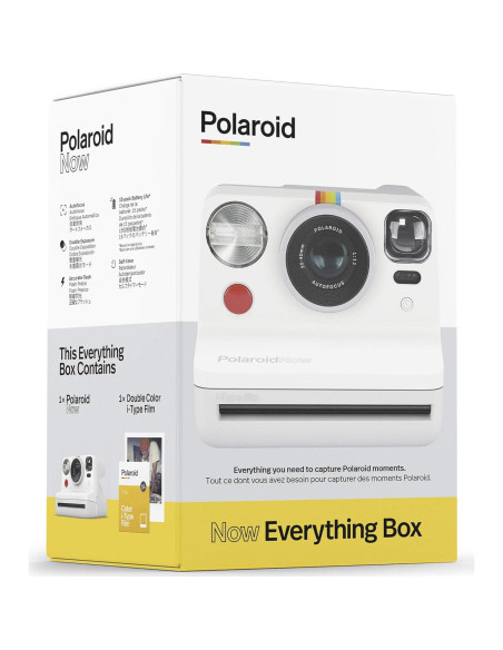 Cámara Instantánea Polaroid Now + Película i-Type Doble