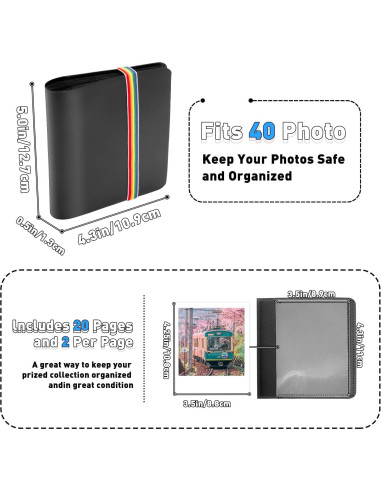 Funda Protectora Dura para Cámara Polaroid Now y Álbum Negro
