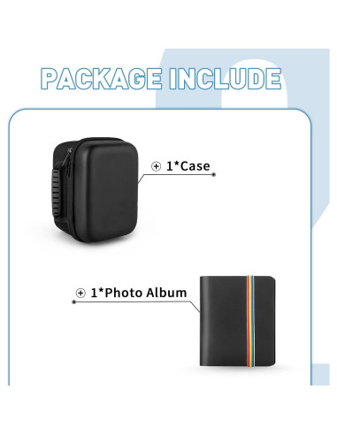 Funda Protectora Dura para Cámara Polaroid Now y Álbum Negro