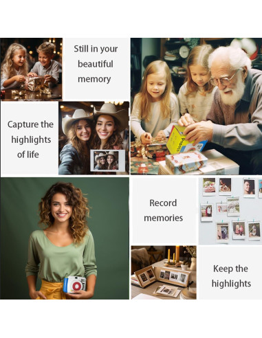 Cámara Instantánea POPOTO con Funda y Accesorios - Kit Completo