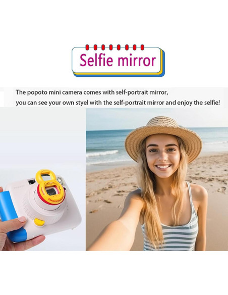 Cámara Instantánea POPOTO con Funda y Accesorios - Kit Completo