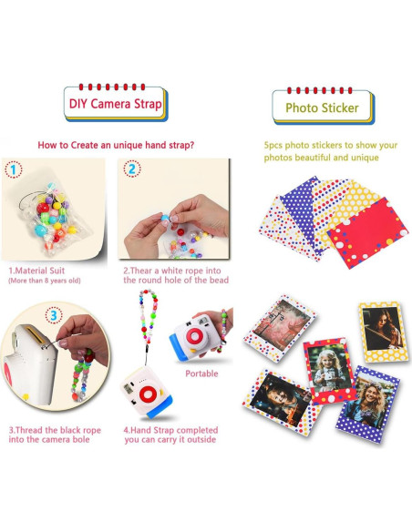 Cámara Instantánea POPOTO con Funda y Accesorios - Kit Completo