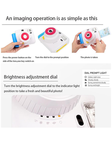 Cámara Instantánea POPOTO con Funda y Accesorios - Kit Completo