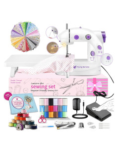 Mini Máquina de Coser Portátil Flying Banana 404 con Kit de Costura