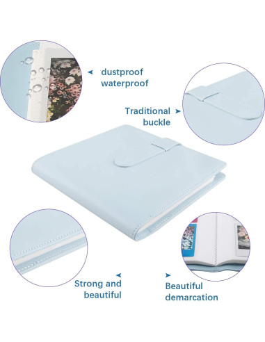 Álbum de Fotos 256 Bolsillos Ruibytree - 2 Paquetes Negro