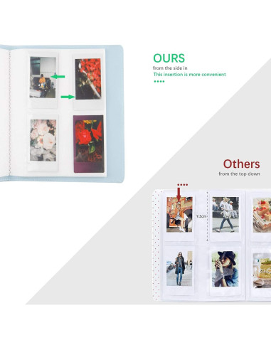 Álbum de Fotos 256 Bolsillos Ruibytree - 2 Paquetes Negro