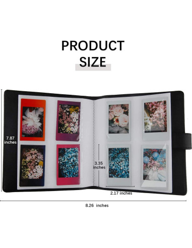 Álbum de Fotos 256 Bolsillos Ruibytree - 2 Paquetes Negro