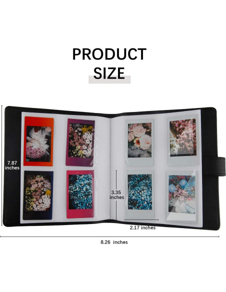 Álbum de Fotos 256 Bolsillos Ruibytree - 2 Paquetes Negro