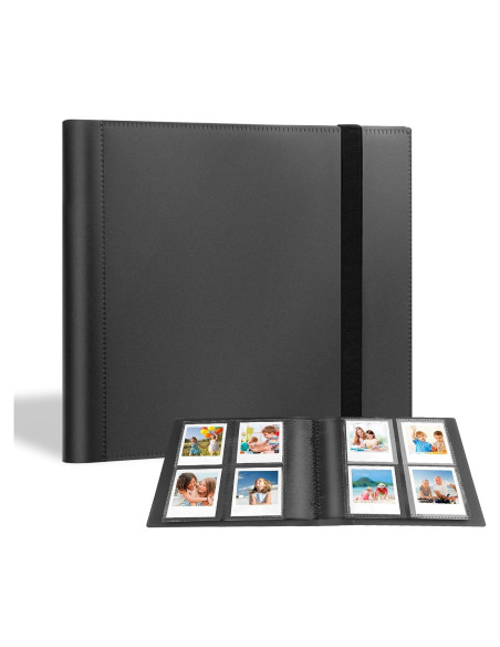 Álbum de fotos Rekeen 256 bolsillos para Polaroid Go Negro