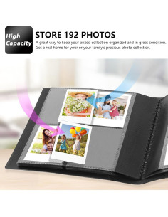 Álbum de fotos Rekeen 256 bolsillos para Polaroid Go Negro 2