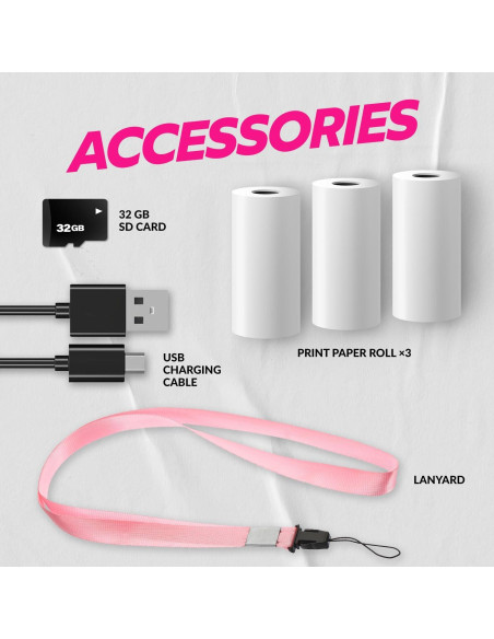 Cámara Digital para Niños Magnavox MCC9063 Rosa 20MP 1080p