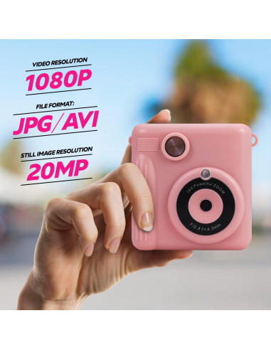 Cámara Digital para Niños Magnavox MCC9063 Rosa 20MP 1080p