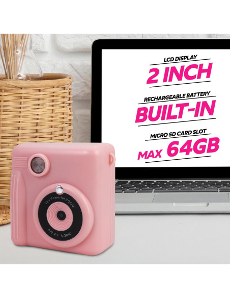 Cámara Digital para Niños Magnavox MCC9063 Rosa 20MP 1080p