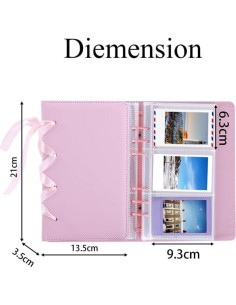 Álbum de Fotos A6 Frankmate 150 Bolsillos Rosa Claro 2